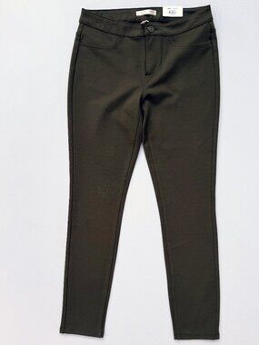 LC Lauren Conrad Olive Super Skinny Pants, Ponte Stretch, Mid-Rise, NWT, Medium